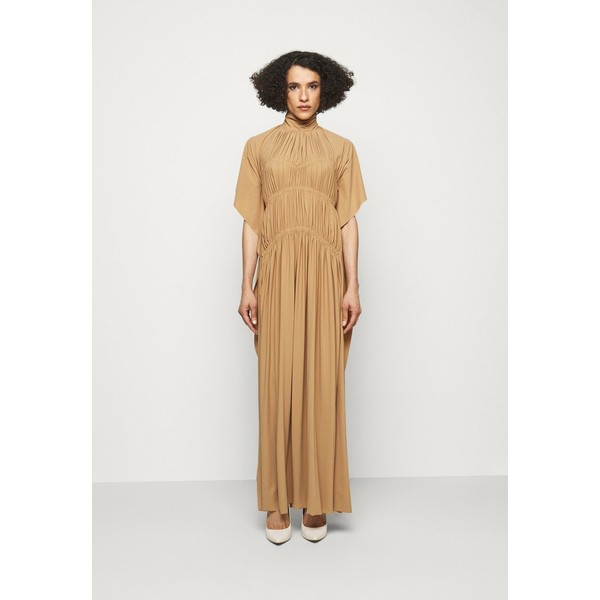 ヴィクトリア ベッカム レディース ワンピース トップス HIGH NECK SMOCKED DRESS - Jersey dress - soft beige soft beige