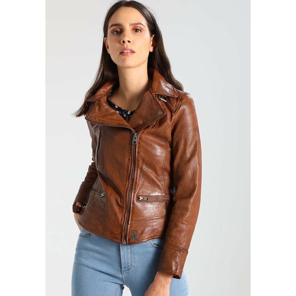 オークウッド レディース コート アウター VIDEO - Leather jacket - light brown light brown