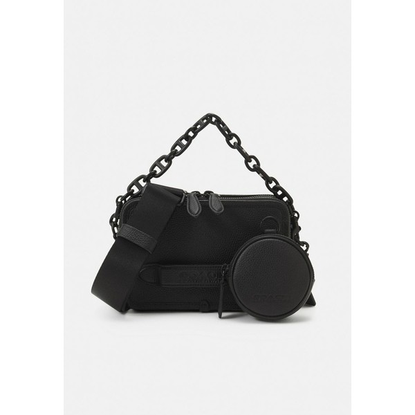 コーチ レディース ハンドバッグ バッグ CHARTER CROSSBODY PEBBLE WITH CHAIN SET UNISEX - Handbag - black black