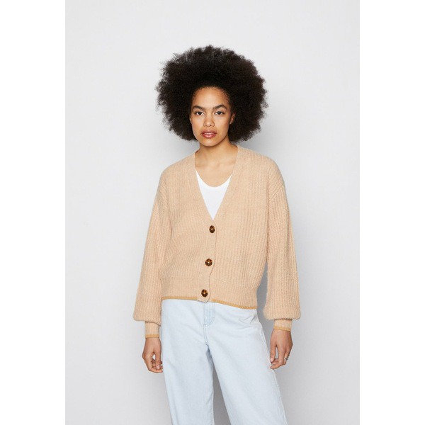 スコッチアンドソーダ レディース ニット&セーター アウター FUZZY CARDIGAN - Cardigan - camel camel