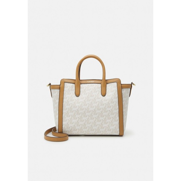 ラルフローレン レディース ハンドバッグ バッグ MONOGRAM MEDIUM TYLER TOTE - Handbag - vanilla/buff vanilla/buff