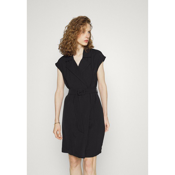 リュージョー レディース ワンピース トップス ABITO CINTURA - Shirt dress - nero nero