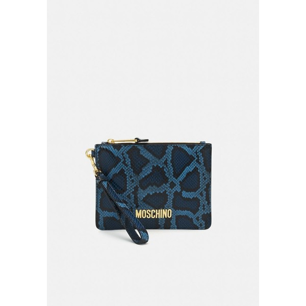 モスキーノ レディース クラッチバッグ バッグ LOGO UNISEX - Clutch - blue blue