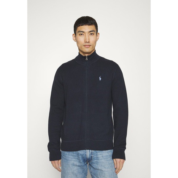 ラルフローレン メンズ カーディガン アウター LONG SLEEVE FULL ZIP - Cardigan - navy heather navy heather