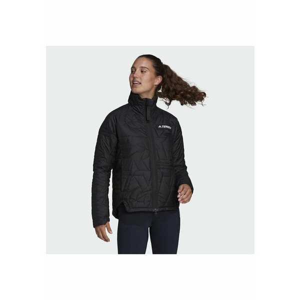 アディダス レディース コート アウター Running jacket - black black