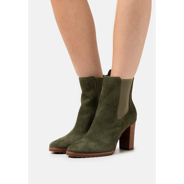 ラルフローレン レディース ブーツ＆レインブーツ シューズ MYLAH BOOTS BOOTIE - Classic ankle boots - classic olive classic olive