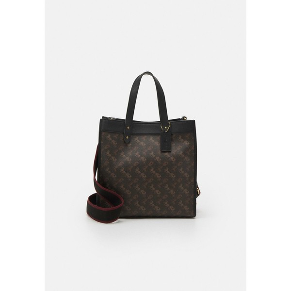 コーチ レディース ハンドバッグ バッグ HORSE AND CARRIAGE TOTE - Handbag - black/brown black/brown