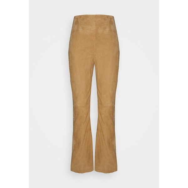 アルベルタ フェレッティ レディース カジュアルパンツ ボトムス Leather trousers - beige beige