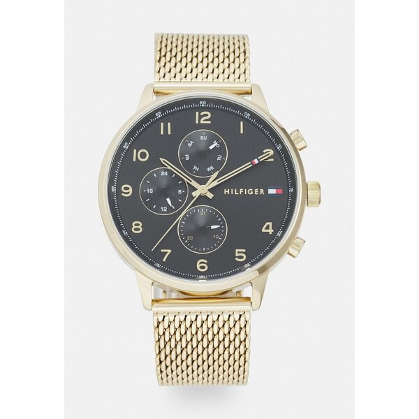 トミー ヒルフィガー メンズ 腕時計 アクセサリー LEONARD - Chronograph watch - gold-coloured/black gold-coloured/black