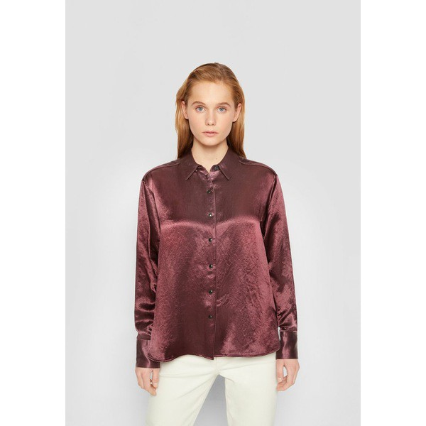 ラグアンドボーン レディース シャツ トップス ELIAS SHIRT - Button-down blouse - burgundy burgundy