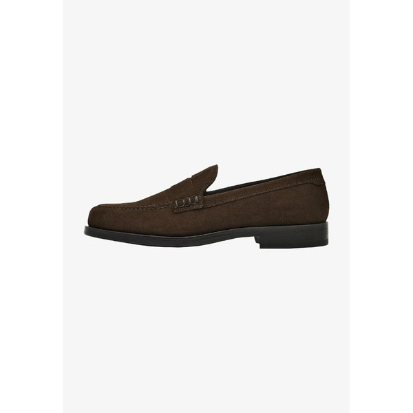 マッシモ ドゥッティ メンズ スリッポン・ローファー シューズ PENNY - Slip-ons - dark brown dark brown