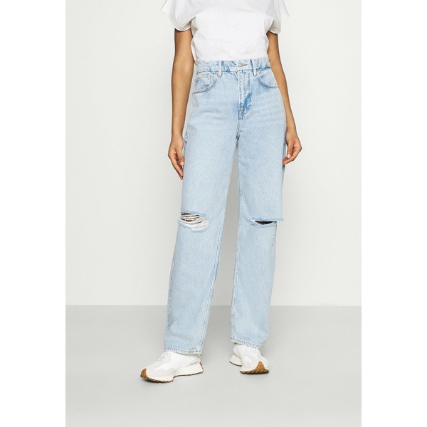 グッドアメリカン レディース カジュアルパンツ ボトムス Straight leg jeans - blue blue