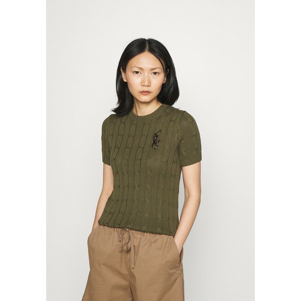 ラルフローレン レディース Tシャツ トップス CLASSIC - Basic T-shirt - defender green defender green