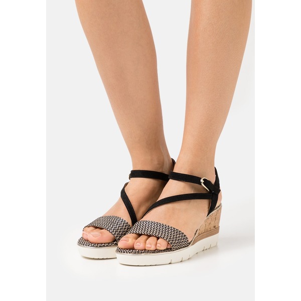 直売販促品 タマリス レディース サンダル シューズ Platform sandals - black black 直売販促品 タマリス レディース サンダル シューズ Platform sandals - black black