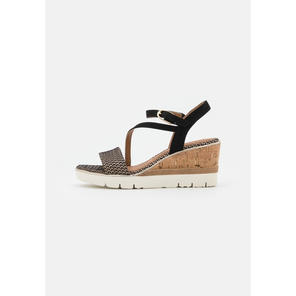 直売販促品 タマリス レディース サンダル シューズ Platform sandals - black black 直売販促品 タマリス レディース サンダル シューズ Platform sandals - black black