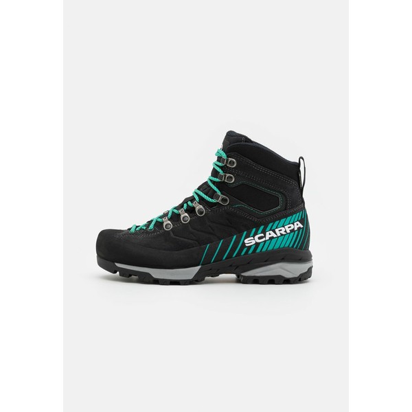 スカルパ レディース ブーツ＆レインブーツ シューズ MESCALITO TRK GTX - Hiking shoes - dark anthracite/tropical green dark anthrac