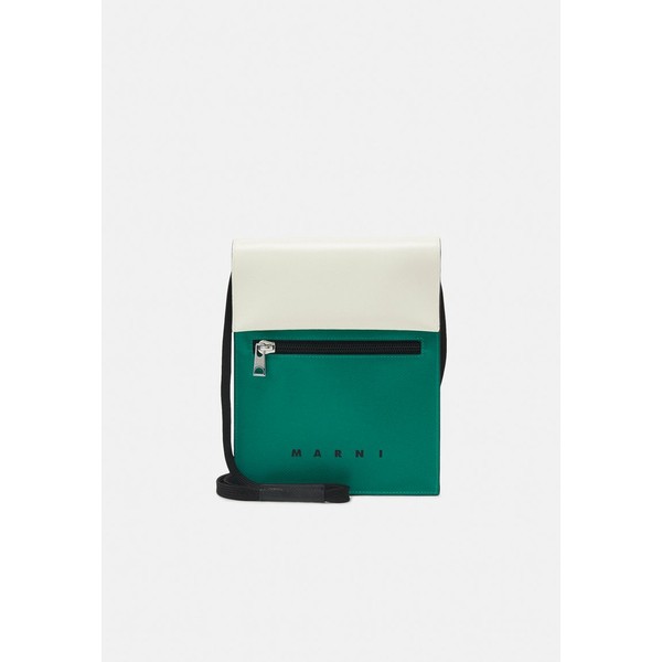 マルニ レディース ショルダーバッグ バッグ TRIBECA POUCH UNISEX - Across body bag - white/sea green white/sea green