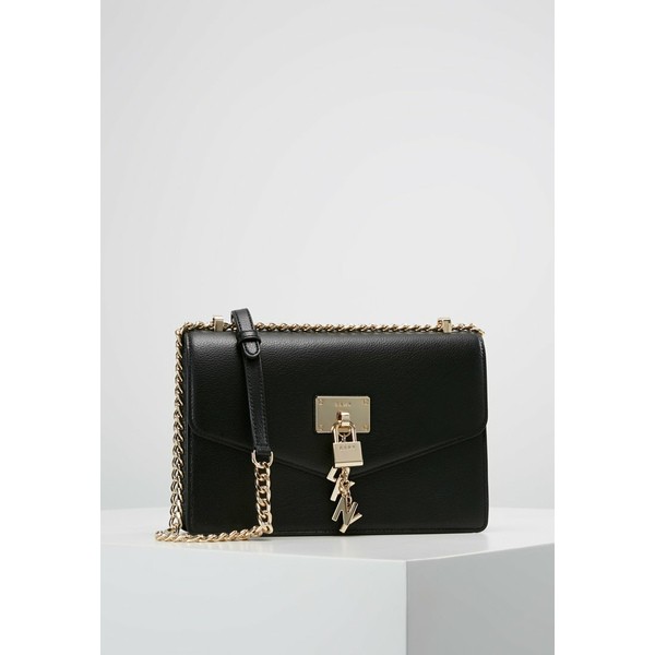 ダナ キャラン ニューヨーク レディース ショルダーバッグ バッグ ELISSA - Across body bag - black/gold black/gold