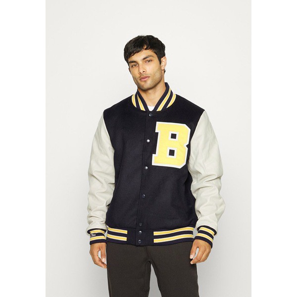 ミッチェル&ネス メンズ コート アウター BRANDED BEL-AIR VARSITY JACKET - Training jacket - navy /cream navy /cream