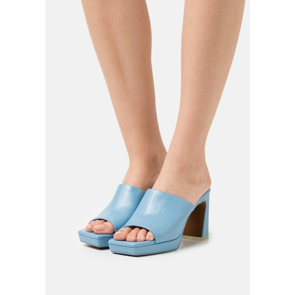 ジェフリー キャンベル レディース サンダル シューズ CAVIAR - Heeled mules - dusty blue dusty blue