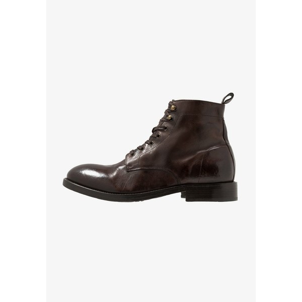 ハドソンロンドン メンズ ブーツ＆レインブーツ シューズ Lace-up ankle boots - brown washed brown washed