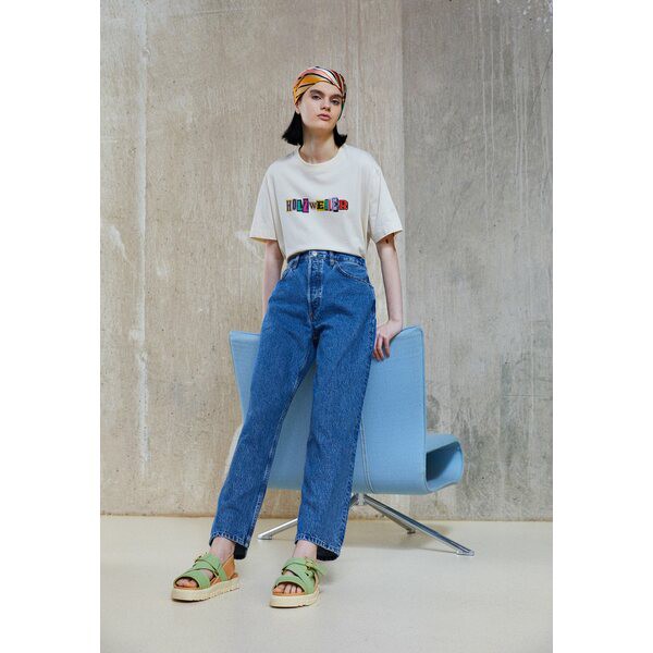 リダン レディース カジュアルパンツ ボトムス 90S CROP LOW SLUNG - Relaxed fit jeans - bleu mere bleu mere