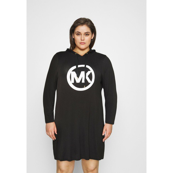 マイケルコース レディース ワンピース トップス CIRCLE HOODIE DRESS - Day dress - black black