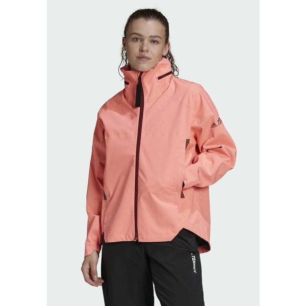 アディダス レディース コート アウター TERREX - Waterproof jacket - red red