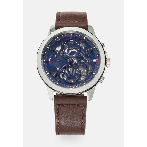 トミー ヒルフィガー メンズ 腕時計 アクセサリー HENRY - Watch - brown/silver-coloured/blue brown/silver-coloured/blue