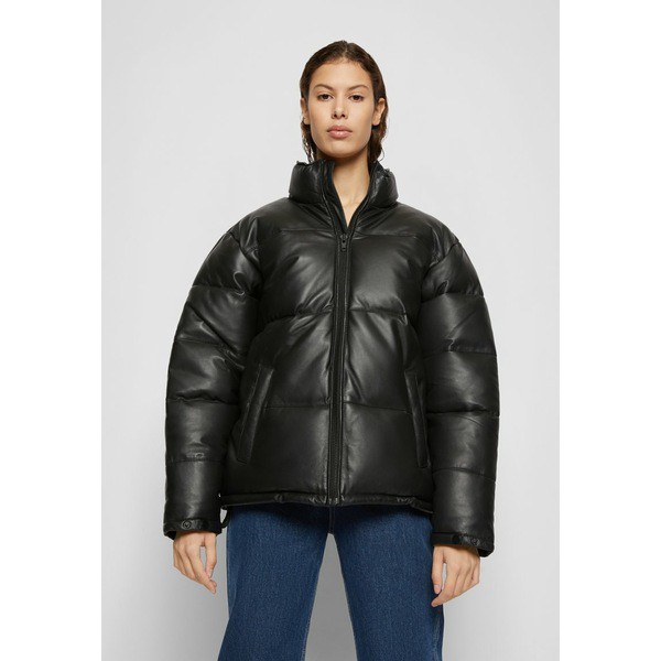 デッドウッド レディース コート アウター DENVER PUFFER - Leather jacket - black black