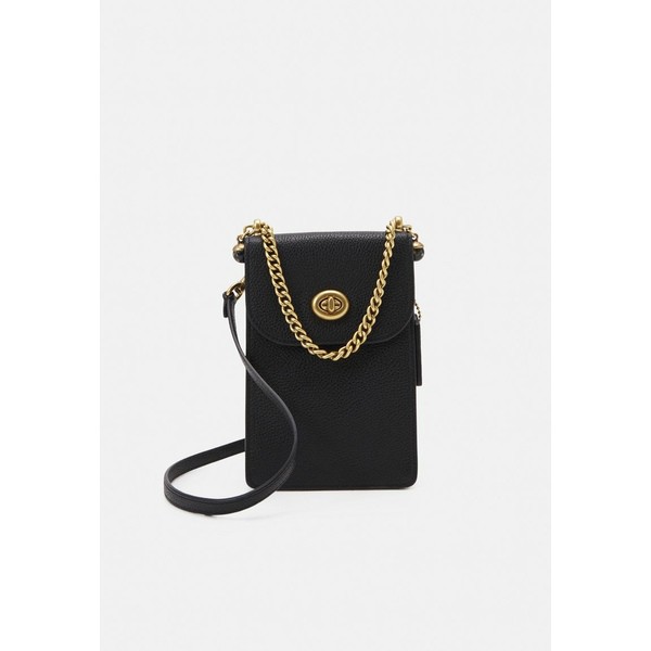 コーチ レディース ショルダーバッグ バッグ POLISHED LIV PHONE CROSSBODY - Across body bag - black black