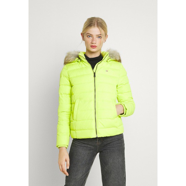 トミーヒルフィガー レディース コート アウター BASIC HOODED JACKET - Winter jacket - neo lime neo lime