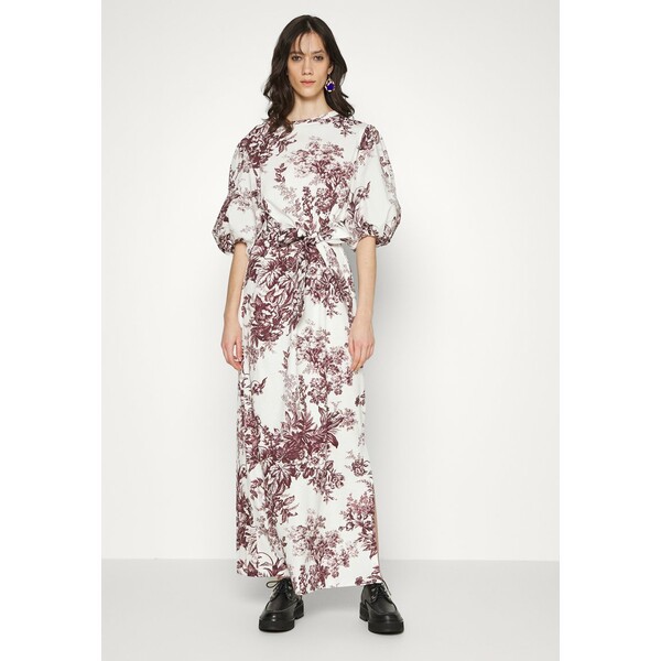 アーデム レディース ワンピース トップス SARAH DRESS - Maxi dress - white/burgundy white/burgundy