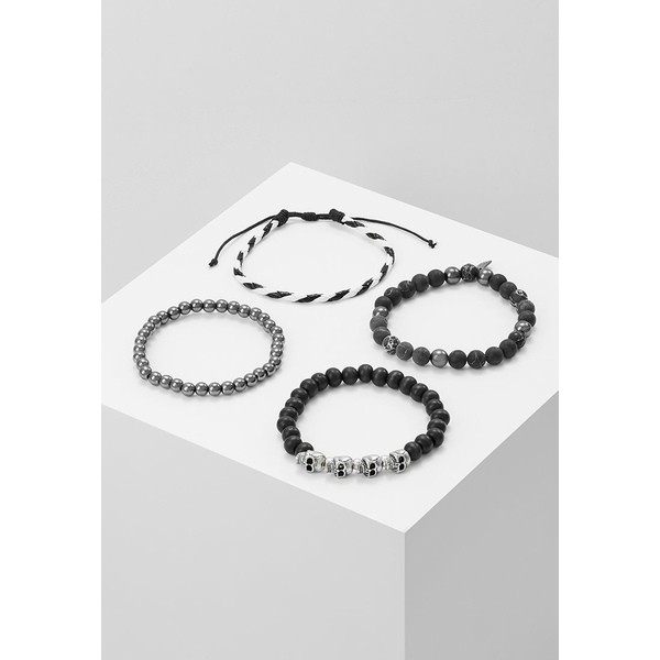 アイコンブランド メンズ ブレスレット・バングル・アンクレット アクセサリー TRY HARD COMBO 4 PACK - Bracelet - black black