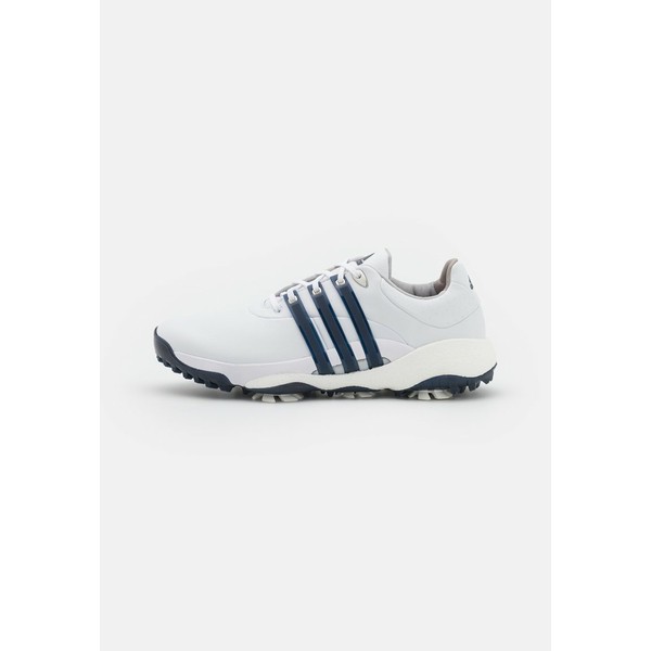 アディダス メンズ ゴルフ スポーツ TOUR360 22 - Golf shoes - footwear white/silver metallic/team navy blue footwear white/silver