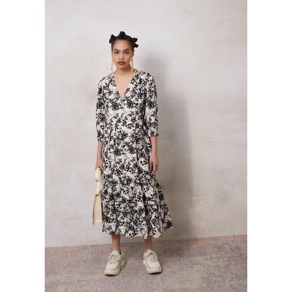 マザーオブパール レディース ワンピース トップス GATHERED MIDI DRESS WITH SPLITS - Day dress - branch floral branch floral