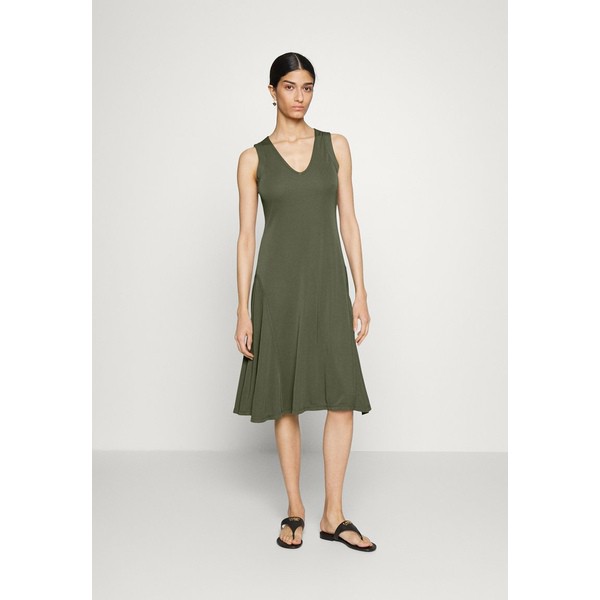 ラルフローレン レディース ワンピース トップス SLEEVELESS DAY DRESS - Jersey dress - dark tropical olive dark tropical olive