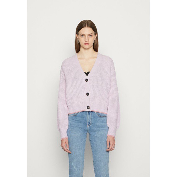 スコッチアンドソーダ レディース ニット&セーター アウター FUZZY CARDIGAN - Cardigan - orchid orchid