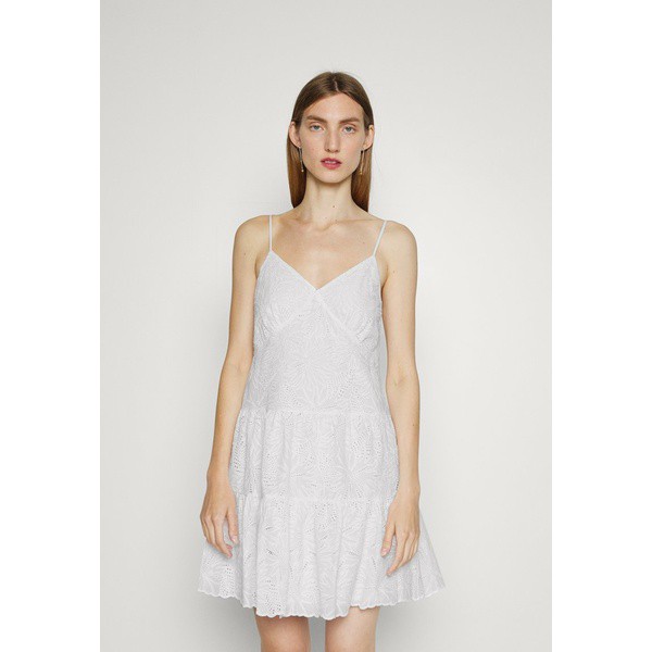 マイケルコース レディース ワンピース トップス PALM EYELET SLIP DRESS - Day dress - white white