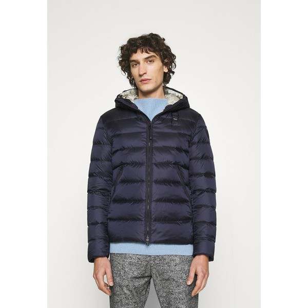 ブラウアー メンズ コート アウター BASIC HOOD - Down jacket - navy navy