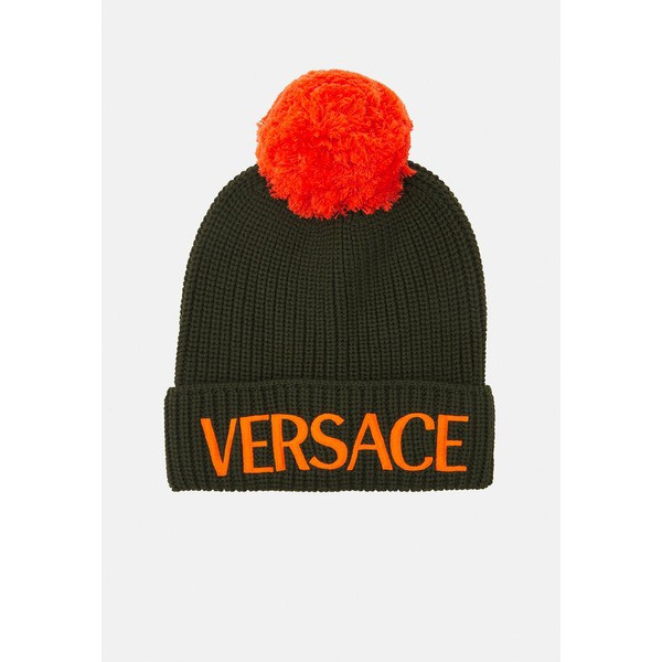 ヴェルサーチ レディース 帽子 アクセサリー BEANIE UNISEX - Beanie - kakhi/orange kakhi/orange