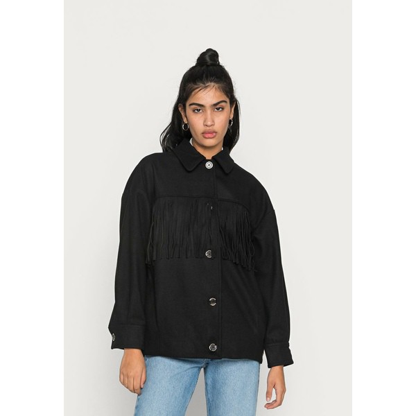 スコッチアンドソーダ レディース コート アウター FRINGED OVERSIZED BLEND JACKET - Bomber Jacket - black black