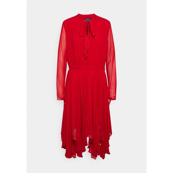 ラルフローレン レディース ワンピース トップス CRINKLED CREPE HANDKERCHIEF DRESS - Day dress - red beret red beret