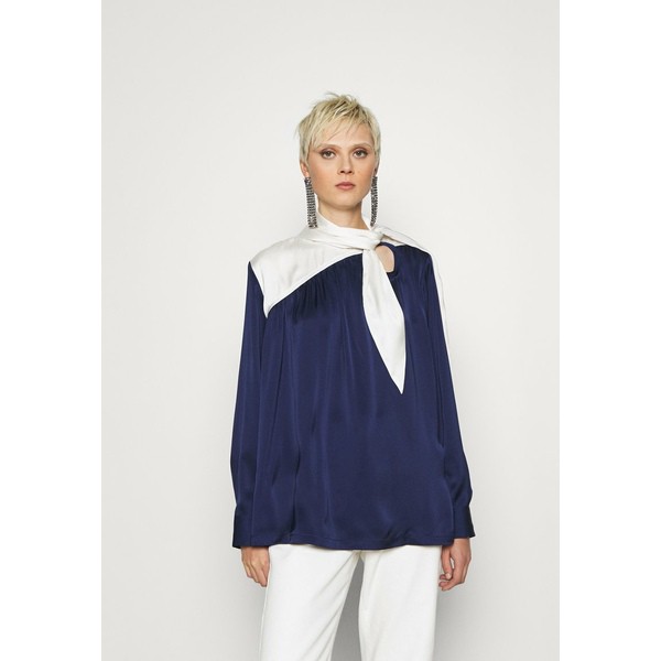 スリーワンフィリップリム レディース シャツ トップス SCARF BLOUSE - Blouse - navy/ivory navy/ivory