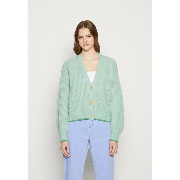 スコッチアンドソーダ レディース ニット&セーター アウター FUZZY CARDIGAN - Cardigan - aqua green aqua green