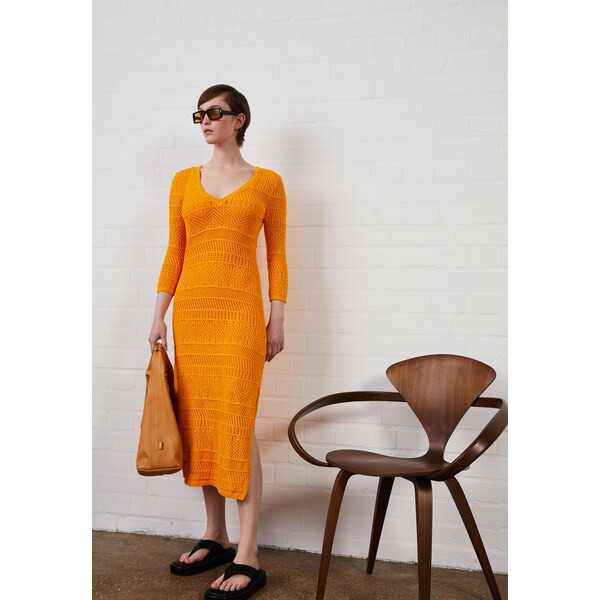 ラグアンドボーン レディース ワンピース トップス RENEE LONG DRESS BLACK LABEL - Jumper dress - deep yello deep yello