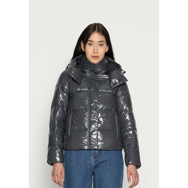 カルバンクライン レディース コート アウター HIGH SHINE PUFFER - Winter jacket - gray gray