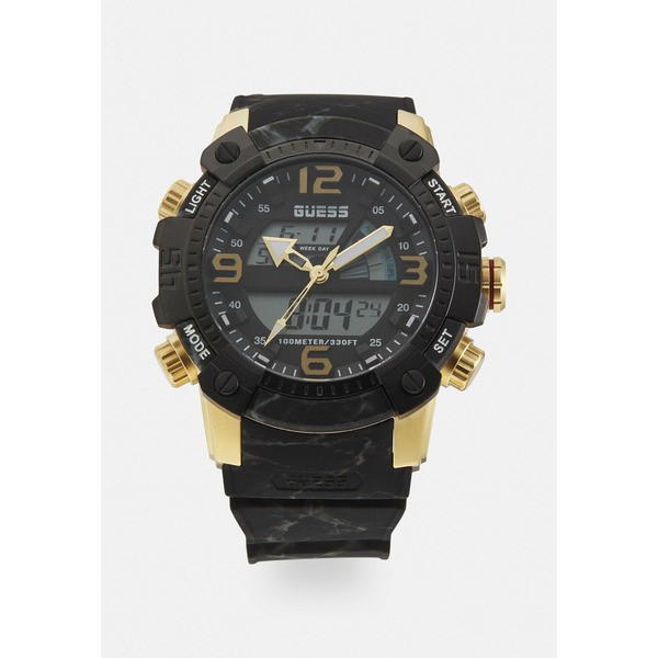 ゲス メンズ 腕時計 アクセサリー SLATE - Chronograph watch - black/gold-coloured black/gold-coloured