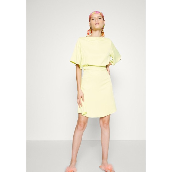 エレメ レディース ワンピース トップス BOXY SLEEVES SHORT DRESS - Day dress - lime lime