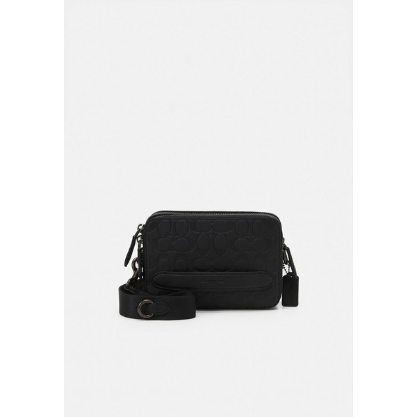 コーチ レディース ショルダーバッグ バッグ CHARTER CROSSBODY IN SIGNATURE UNISEX - Across body bag - black black